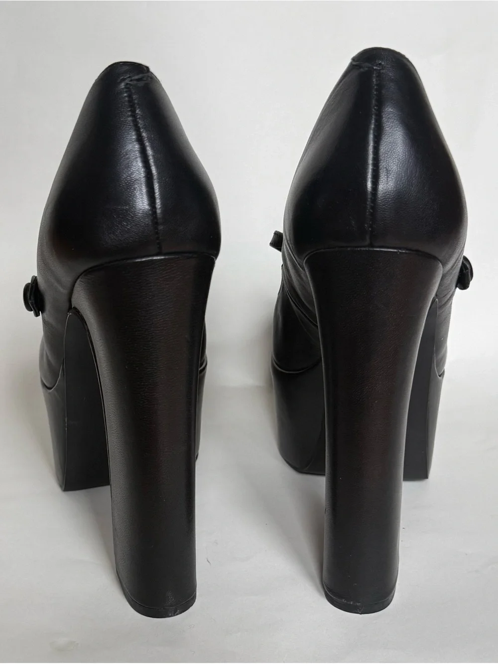 Pleaser Style Chunky Platform Mary Jane Pump Heels